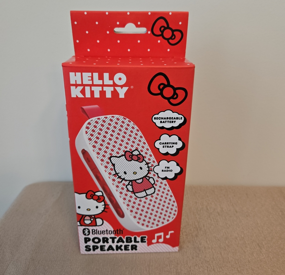 Hello Kitty Bluetooth Portable Speaker – Rechargeable – FM Radio – Cute Gift